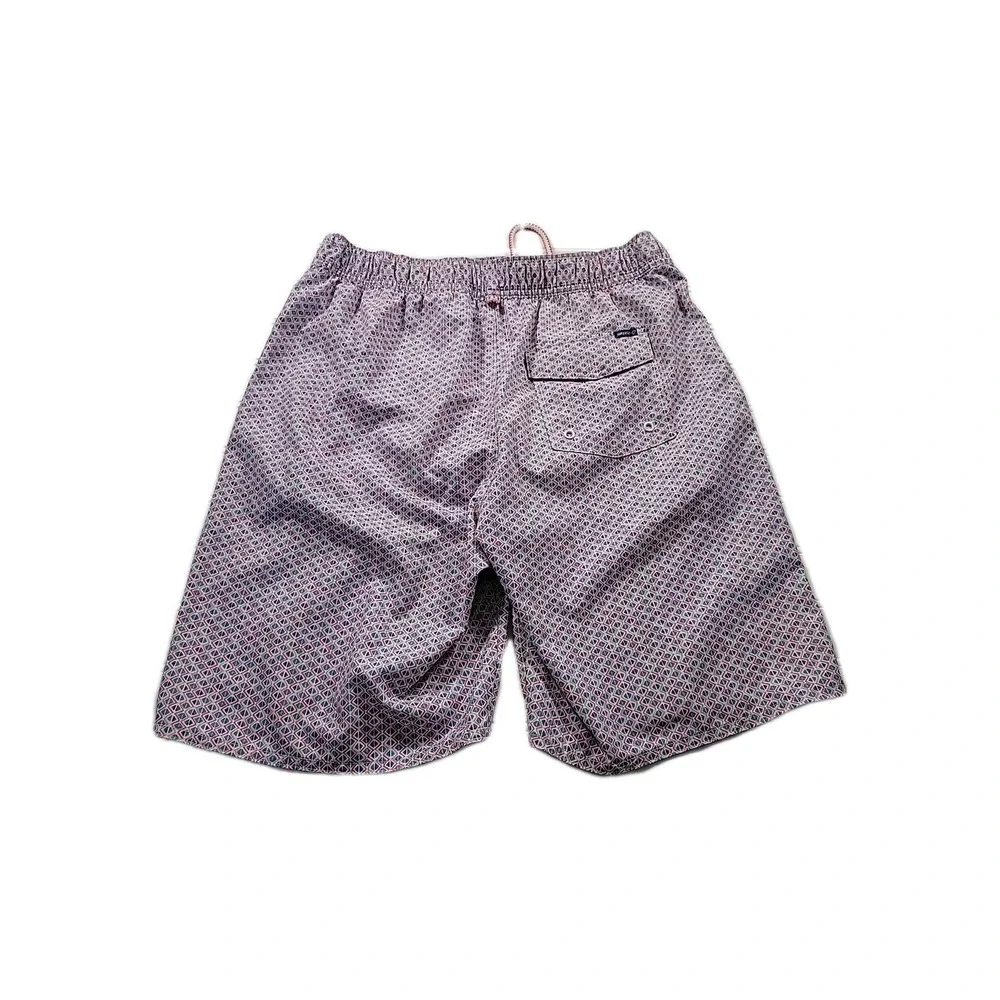 Johnnie-O Swim Trunks Performance Stretch W/ Pockets Mens Sz.‎ M, GEOMETRIC PINK
